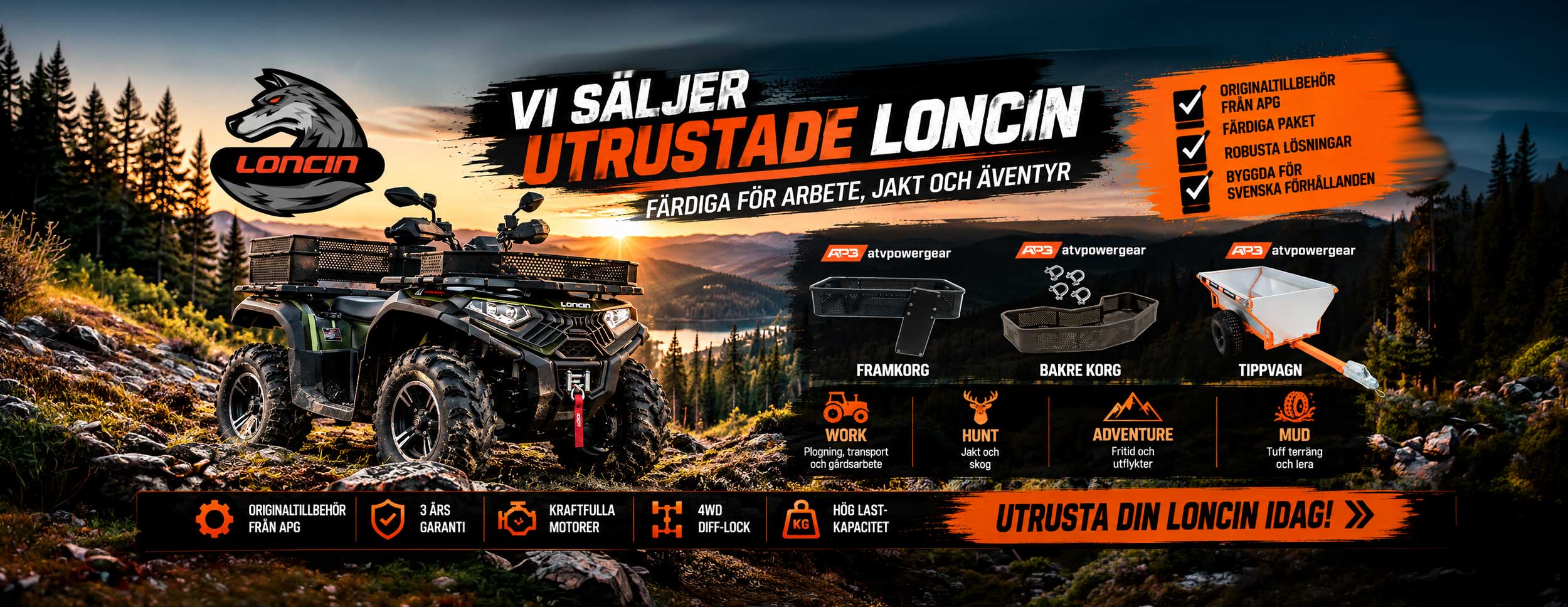 Loncin-utrustning